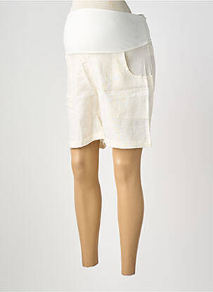 Short / bermuda maternité taille haute beige BALLOON femme