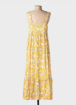 Robe maternité col v jaune BALLOON femme