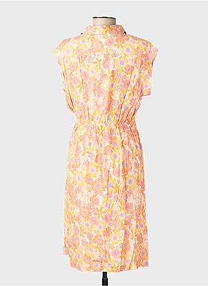 Robe maternité manches courtes orange POMKIN femme