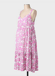 Robe maternité col v rose BALLOON femme