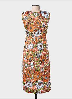 Robe maternité col v marron POMKIN femme