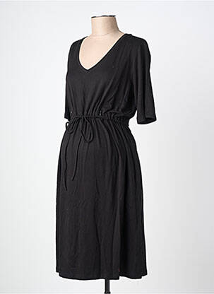 Robe maternité stretch noir SERAPHINE femme