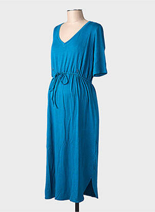 Robe maternité stretch bleu SERAPHINE femme