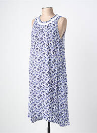 Robe maternité col rond bleu BALLOON femme