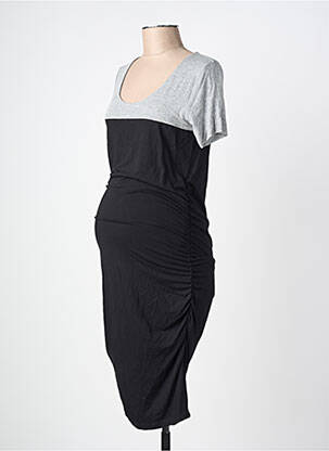 Robe maternité stretch noir SERAPHINE femme