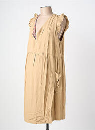 Robe maternité col v marron BALLOON femme