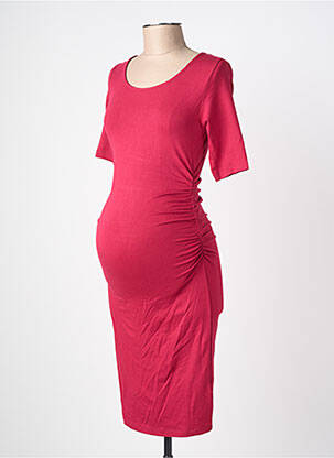 Robe maternité stretch rose SERAPHINE femme