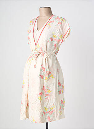 Robe maternité col v blanc SERAPHINE femme