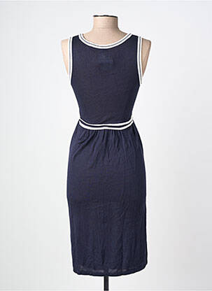Robe maternité col rond bleu SERAPHINE femme