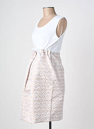 Robe maternité sans manche blanc BALLOON femme