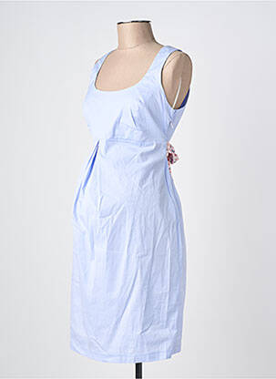 Robe maternité stretch bleu BALLOON femme