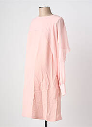 Robe maternité col rond rose PIETRO BRUNELLI femme