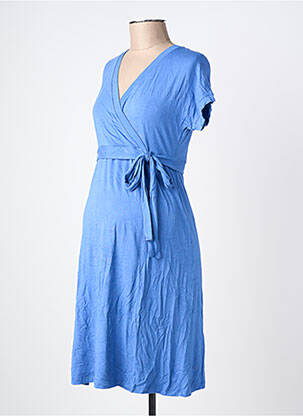 Robe maternité stretch bleu PIETRO BRUNELLI femme