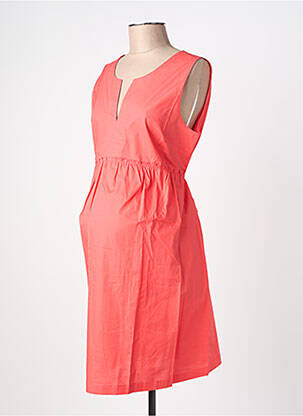 Robe maternité sans manche orange ATTESA femme