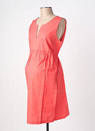 Robe maternité col rond orange ATTESA femme