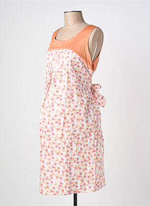 Robe maternité sans manche orange NEUF LUNE femme