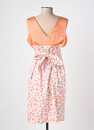 Robe maternité sans manche orange NEUF LUNE femme
