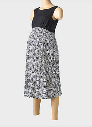 Robe maternité sans manche noir SERAPHINE femme