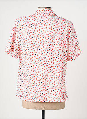 Chemisier manches courtes manches courtes rouge GRIFFON femme