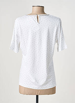 T-shirt stretch manches courtes blanc GRIFFON femme
