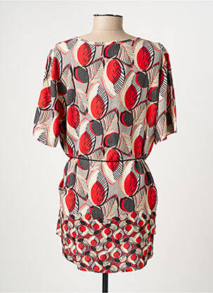 Tunique manches courtes coupe cintrée rouge GRIFFON femme