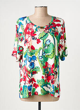 T-shirt stretch manches courtes vert GRIFFON femme