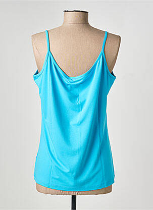 Top tissage jersey fines bretelles bleu GRIFFON femme
