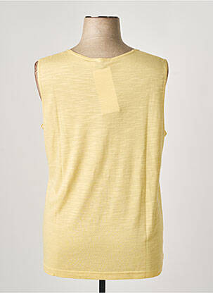 Débardeur stretch sans manche jaune GRIFFON femme