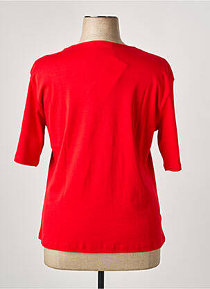 T-shirt manches 3/4 manches 3/4 rouge GRIFFON femme