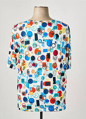 T-shirt stretch manches courtes bleu GRIFFON femme