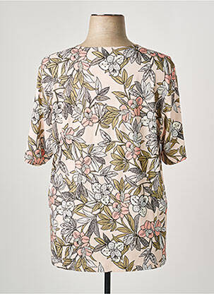 T-shirt stretch manches courtes rose GRIFFON femme