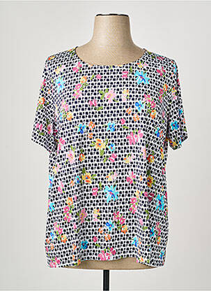 T-shirt stretch manches courtes bleu TELMAIL femme