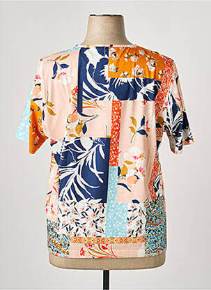 T-shirt stretch manches courtes orange GRIFFON femme