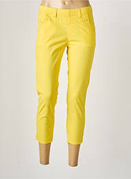 Jegging tissage popeline taille basse jaune S.QUISE femme