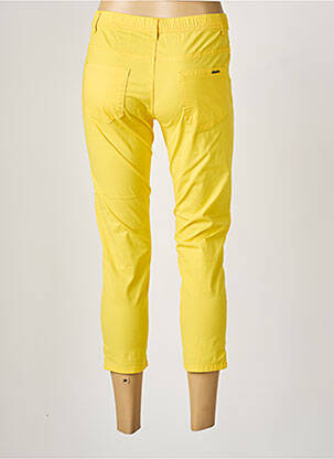 Jegging tissage popeline taille basse jaune S.QUISE femme