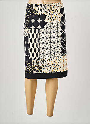 Jupe mi-longue coupe droite noir TELMAIL femme