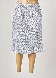 Jupe mi-longue taille normale bleu GRIFFON femme