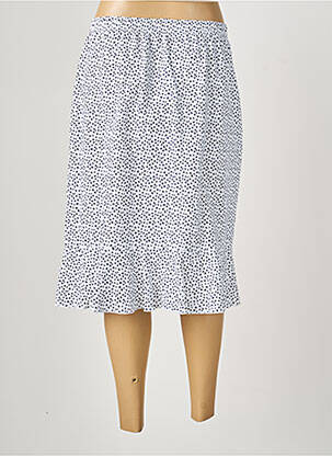 Jupe mi-longue taille normale bleu GRIFFON femme