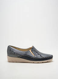 Mocassins matière lisse talon plat jusqu'à 3cm argent PEDI GIRL femme