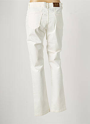 Pantalon droit stretch taille normale blanc PAUL BRIAL femme