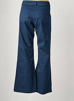 Pantalon large tissage popeline taille normale bleu KEZY femme