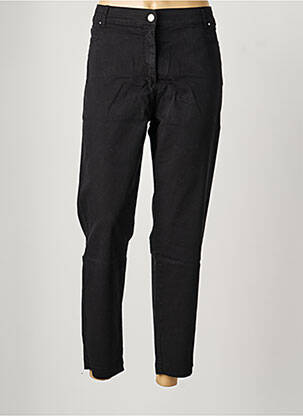 Pantalon droit stretch taille normale noir PAUL BRIAL femme
