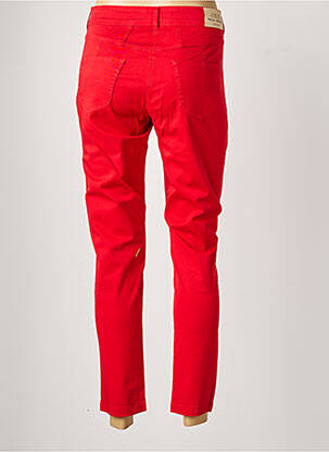 Pantalon 7/8 stretch taille normale rouge PAUL BRIAL femme