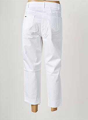 Pantacourt coupe droite taille normale blanc MALOKA femme
