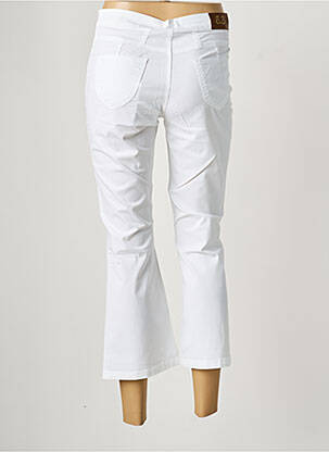 Pantacourt coupe droite taille normale blanc PAUL BRIAL femme