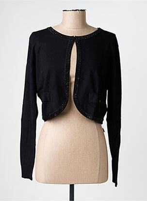 Boléro col rond noir PAUL BRIAL femme