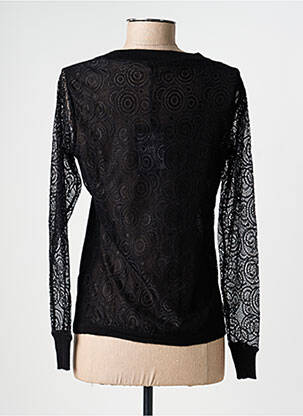 Top coupe cintrée manches longues noir PAUL BRIAL femme