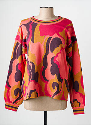 Pull coupe droite manches longues rose LE PETIT BAIGNEUR femme