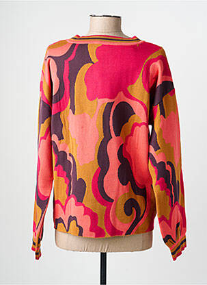 Pull col rond manches longues rose LE PETIT BAIGNEUR femme
