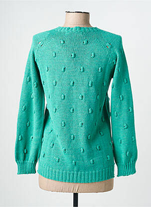 Pull coupe cintrée manches longues vert SEE THE MOON femme